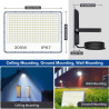 Projecteur LED Extérieur 300W 2 Pièce, 30000LM Spot LED Exterieur | 6500K Blanc Froid Brillant Projecteur Exterieur, IP67 Étanch