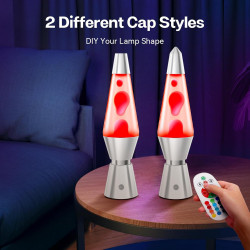 Lampe a Lave LED 17 Changement de Couleur avec Télécommande. Lampes à mouvement liquide pour Enfants Adultes. Lampe d'ambiance o