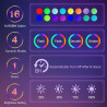 Lampe a Lave LED 17 Changement de Couleur avec Télécommande. Lampes à mouvement liquide pour Enfants Adultes. Lampe d'ambiance o