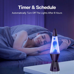 Lampe a Lave LED 17 Changement de Couleur avec Télécommande. Lampes à mouvement liquide pour Enfants Adultes. Lampe d'ambiance o