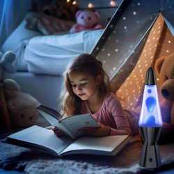 Lampe a Lave LED 17 Changement de Couleur avec Télécommande. Lampes à mouvement liquide pour Enfants Adultes. Lampe d'ambiance o
