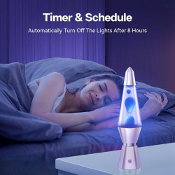 Lampe a Lave LED 17 Changement de Couleur avec Télécommande. Lampes à mouvement liquide pour Enfants Adultes. Lampe d'ambiance o