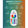 Lampe a Lave XXL LED 17 Couleurs avec Télécommande. Lampes à mouvement liquide pour Enfants Adultes. Veilleuse personnalisée Cad