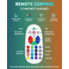 Lampe a Lave XXL LED 17 Couleurs avec Télécommande. Lampes à mouvement liquide pour Enfants Adultes. Veilleuse personnalisée Cad