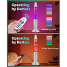 Lampe a Lave XXL LED 17 Couleurs avec Télécommande. Lampes à mouvement liquide pour Enfants Adultes. Veilleuse personnalisée Cad