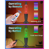Lampe à Lave Noir LED 17 Changements de Couleur avec Télécommande, 34 cm | Mouvement Liquide, Pour Enfants Adultes, Veilleuse Pe