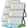 Projecteur LED Extérieur 300W, 3 en 1 30000LM 6500K Spot Exterieur | 2 Pièce IP67 Imperméable Luminaire Exterieur, 85-265V Lampe