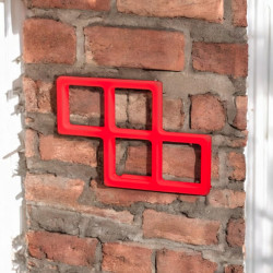 Tetris rouge neon light