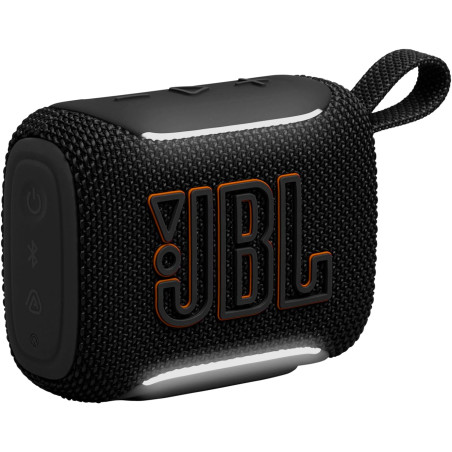 Jbl go 5, enceinte bleutooth ultra‑portable, étanche, noir | puissant jbl pro sound, airtouch pairing, auracast, éclairage ambie