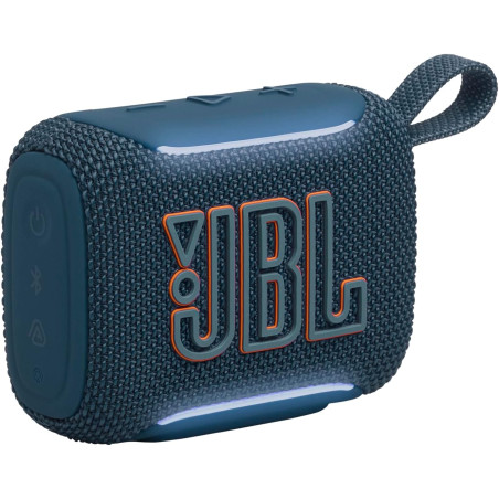 Jbl go 5, enceinte bleutooth ultra‑portable, étanche, bleu | puissant jbl pro sound, airtouch pairing, auracast, éclairage ambie