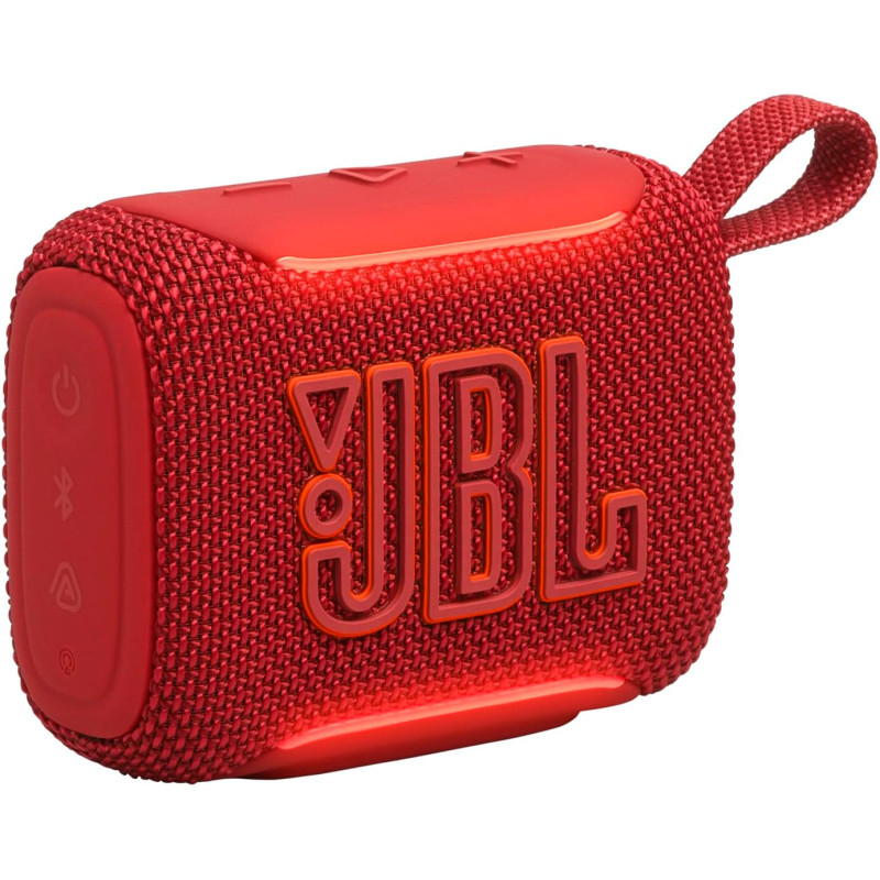 Jbl go 5, enceinte bleutooth ultra‑portable, étanche, rouge | puissant jbl pro sound, airtouch pairing, auracast, éclairage ambi