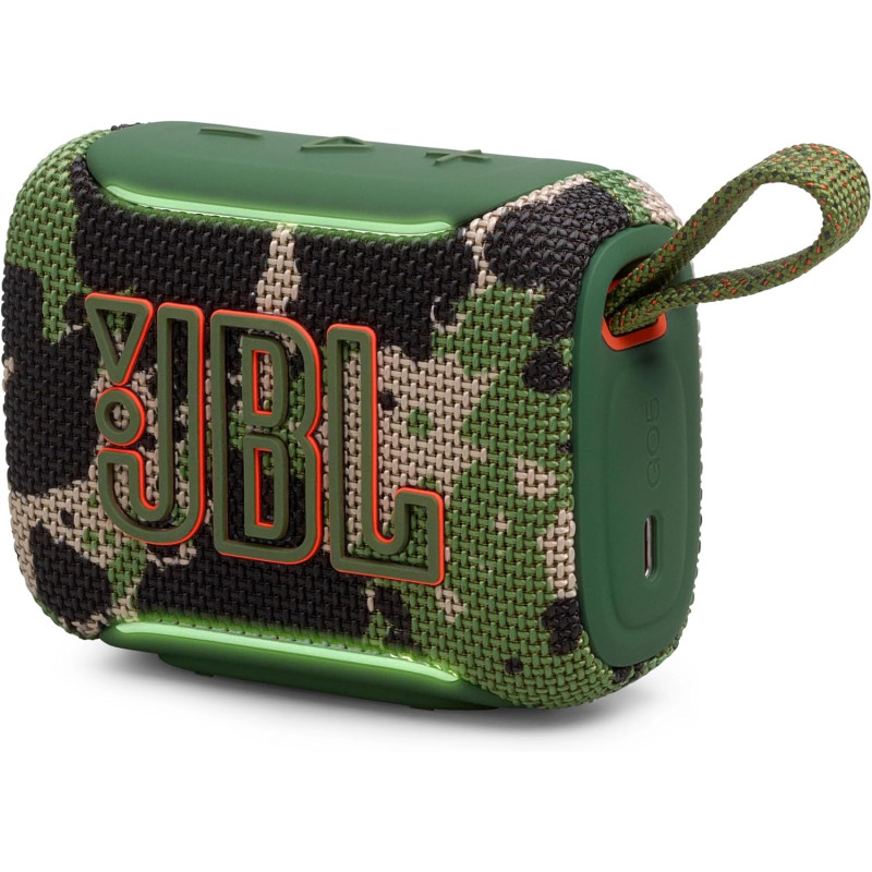 Jbl go 5, enceinte bleutooth ultra‑portable, étanche, camouflage | puissant jbl pro sound, airtouch pairing, auracast, éclairage