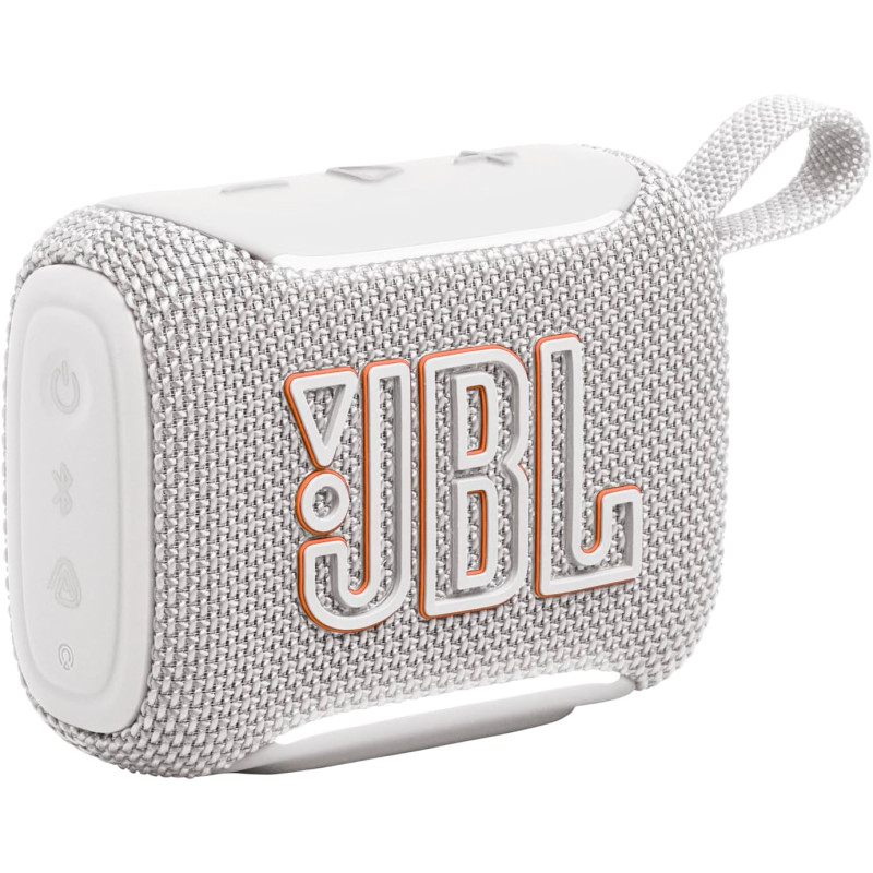 Jbl go 5, enceinte bleutooth ultra‑portable, étanche, blanc | puissant jbl pro sound, airtouch pairing, auracast, éclairage ambi