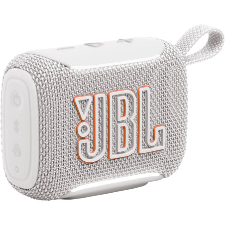 Jbl go 5, enceinte bleutooth ultra‑portable, étanche, blanc | puissant jbl pro sound, airtouch pairing, auracast, éclairage ambi
