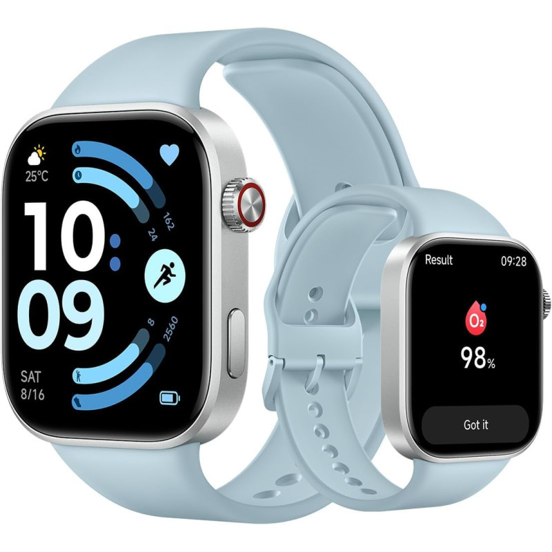Xiaomi rougemi watch 6, montre connectée homme femme, amoled 2.07'', suivi du sport et fitness, 150+ modes de sport, jusqu'à 24 