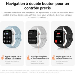 Xiaomi rougemi watch 6, montre connectée homme femme, amoled 2.07'', suivi du sport et fitness, 150+ modes de sport, jusqu'à 24 