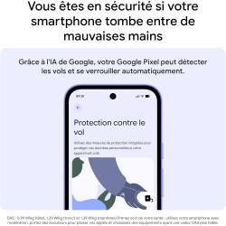 Google Pixel 10a – Sept Ans de mises à Jour et de Nouvelles fonctionnalités, Plus de 30 Heures d'autonomie, Coach Photo, Gemini 