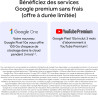 Google Pixel 10a – Sept Ans de mises à Jour et de Nouvelles fonctionnalités, Plus de 30 Heures d'autonomie, Coach Photo, Gemini 