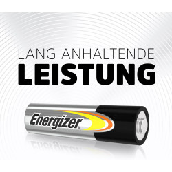Energizer Alkaline Power Piles AA (Lot de 64) - Mignon LR6 Alcaline 1,5 V - Énergie Longue durée - Idéales pour Les appareils du