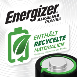 Energizer Alkaline Power Piles AA (Lot de 64) - Mignon LR6 Alcaline 1,5 V - Énergie Longue durée - Idéales pour Les appareils du