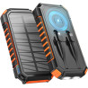 A ADDTOP Chargeur Solaire Power Bank Batterie Externe pour téléphone et Tablette