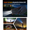 A ADDTOP Chargeur Solaire Power Bank Batterie Externe pour téléphone et Tablette