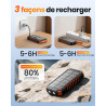 A ADDTOP Chargeur Solaire Power Bank Batterie Externe pour téléphone et Tablette