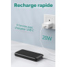 A ADDTOP Batterie Externe - 22.5W Power Bank Charge Rapide- Batterie Portable Power avec Ecran LED, 3 USB-A Sortie & 1 USB-C Sor