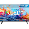 Metz 32 pouces (80 cm) smart tv google television led, gen 6 qled +, hdr 10 dolby audio bleutooth 5,1 eyecare tuner dvb-t/t2/c/s