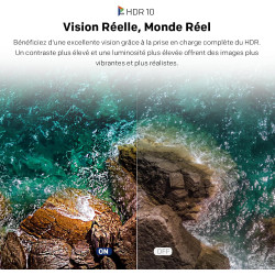 Metz Portable Smart TV 32 Pouces (80 cm), QLED, Google Television HDR 10 Haut-parleurs Puissants DBX TV Dolby Audio Chromecast C