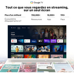 Metz Portable Smart TV 32 Pouces (80 cm), QLED, Google Television HDR 10 Haut-parleurs Puissants DBX TV Dolby Audio Chromecast C