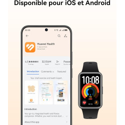 HUAWEI Band 11 Montres connectées, Tracker d'activité, Écran AMOLED 1,62 Pouces, Bracelet Intelligent avec HRV Moyenne du Sommei