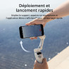 DJI Stabilisateur Nacelle Osmo Mobile 7 pour iPhone, Android, Trépied intégré, Ultra-léger, Nacelle pour téléphone à 3 Axes, Act