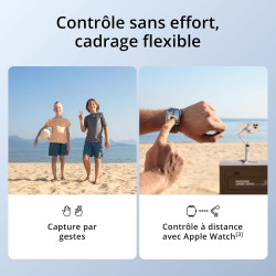 DJI Stabilisateur Nacelle Osmo Mobile 7 pour iPhone, Android, Trépied intégré, Ultra-léger, Nacelle pour téléphone à 3 Axes, Act
