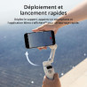 DJI Osmo Mobile 7 Advanced Tracking Combo - Stabilisateur de cardan pour iPhone et Android - Trépied intégré - Ultra léger - Gim