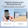 DJI Osmo Mobile 7 Advanced Tracking Combo - Stabilisateur de cardan pour iPhone et Android - Trépied intégré - Ultra léger - Gim