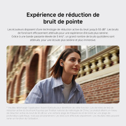 Xiaomi rougemi buds 5 pro, écouteurs avec réduction du bruit, jusqu’à 38 heures d'autonomie, son spatial immersif, nouveau desig
