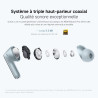 Xiaomi rougemi buds 8 pro, écouteurs bluetooth sans fil, réduction de bruit active jusqu’à 55 db, triple haut-parleur, son hi-re