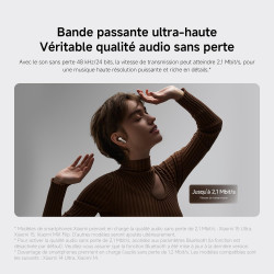 Xiaomi rougemi buds 5 pro, écouteurs avec réduction du bruit, jusqu’à 38 heures d'autonomie, son spatial immersif, nouveau desig