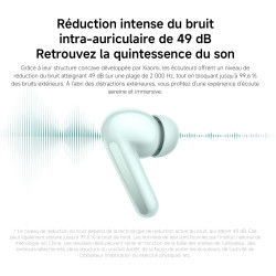 Xiaomi rougemi buds 6: casque sans fil bluetooth,ecouteurs bluetooth, intra-auriculaire,conducteurs à double,son immersif,réduct