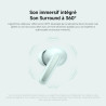 Xiaomi rougemi buds 6: casque sans fil bluetooth,ecouteurs bluetooth, intra-auriculaire,conducteurs à double,son immersif,réduct