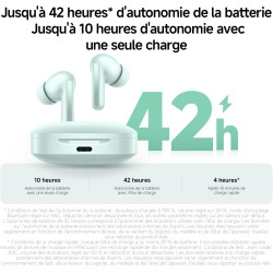 Xiaomi rougemi buds 6: casque sans fil bluetooth,ecouteurs bluetooth, intra-auriculaire,conducteurs à double,son immersif,réduct