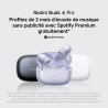 Xiaomi rougemi buds 6 pro – écouteurs bluetooth intra-auriculaires, anc 55db, audio dimensionnel, hi-res/ldac, 9.5h+36h autonomi