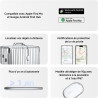 Xiaomi smart tag, compatible apple find my et google android find hub, traqueur bleutooth pour clés, bagages, sac, portefeuille 