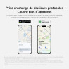 Xiaomi smart tag, compatible apple find my et google android find hub, traqueur bleutooth pour clés, bagages, sac, portefeuille 