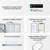 Xiaomi smart tag, compatible apple find my et google android find hub, traqueur bleutooth pour clés, bagages, sac, portefeuille 
