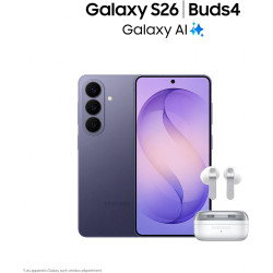 Samsung Galaxy S26, Smartphone Android 5G avec Galaxy AI, 256 Go, Chargeur Secteur Rapide 25W Inclus, Smartphone déverrouillé, N