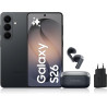 Samsung Galaxy S26, avec Galaxy AI, 256 Go, Noir Galaxy Buds4, Noir, Chargeurs secteurs Rapides 25W Inclus, Version FR