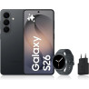 Samsung galaxy s26, avec galaxy ai, 256 go, noir galaxy watch8, 40mm, noir, bleutooth, chargeurs secteurs rapides 25w inclus, ve