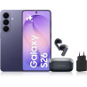 Samsung Galaxy S26, avec Galaxy AI, 256 Go, Violet Galaxy Buds4, Noir, Chargeurs secteurs Rapides 25W Inclus, Version FR
